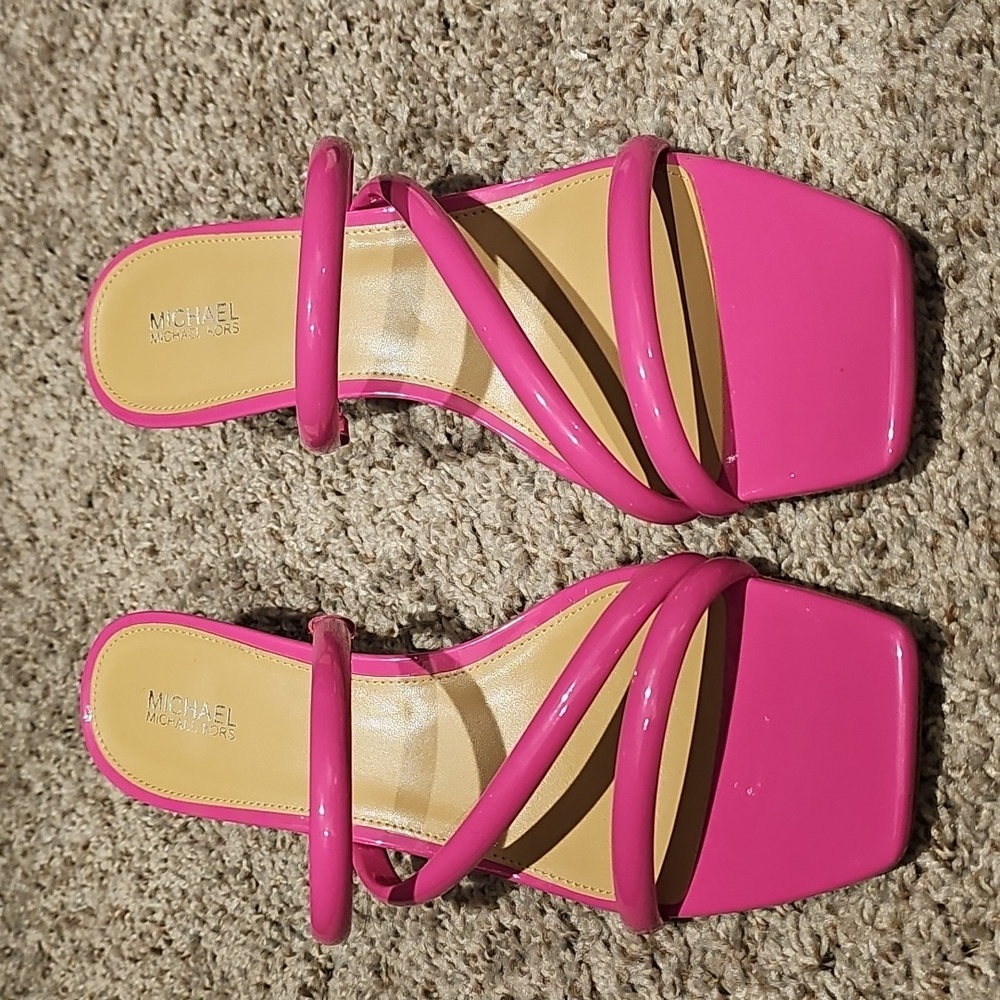 Michael Kors Celia Slip-On Slide Dress Sandals NWOT Size 9.5 - Picture 3 of 7
